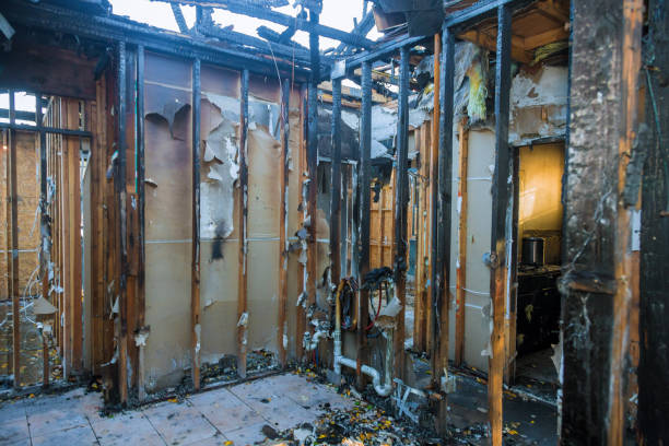 Professional Fire Damage Removal technician working in Whitehall, OH